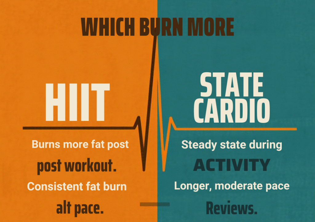 hiit vs. steady state cardio which burns more fat