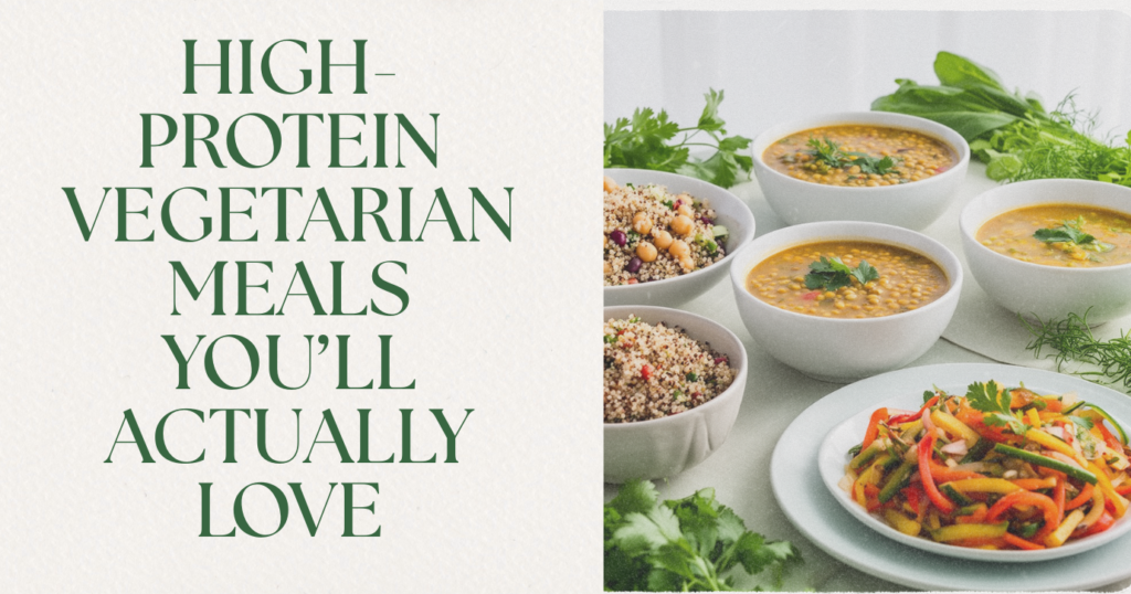 high protein vegetarian meals you’ll actually love